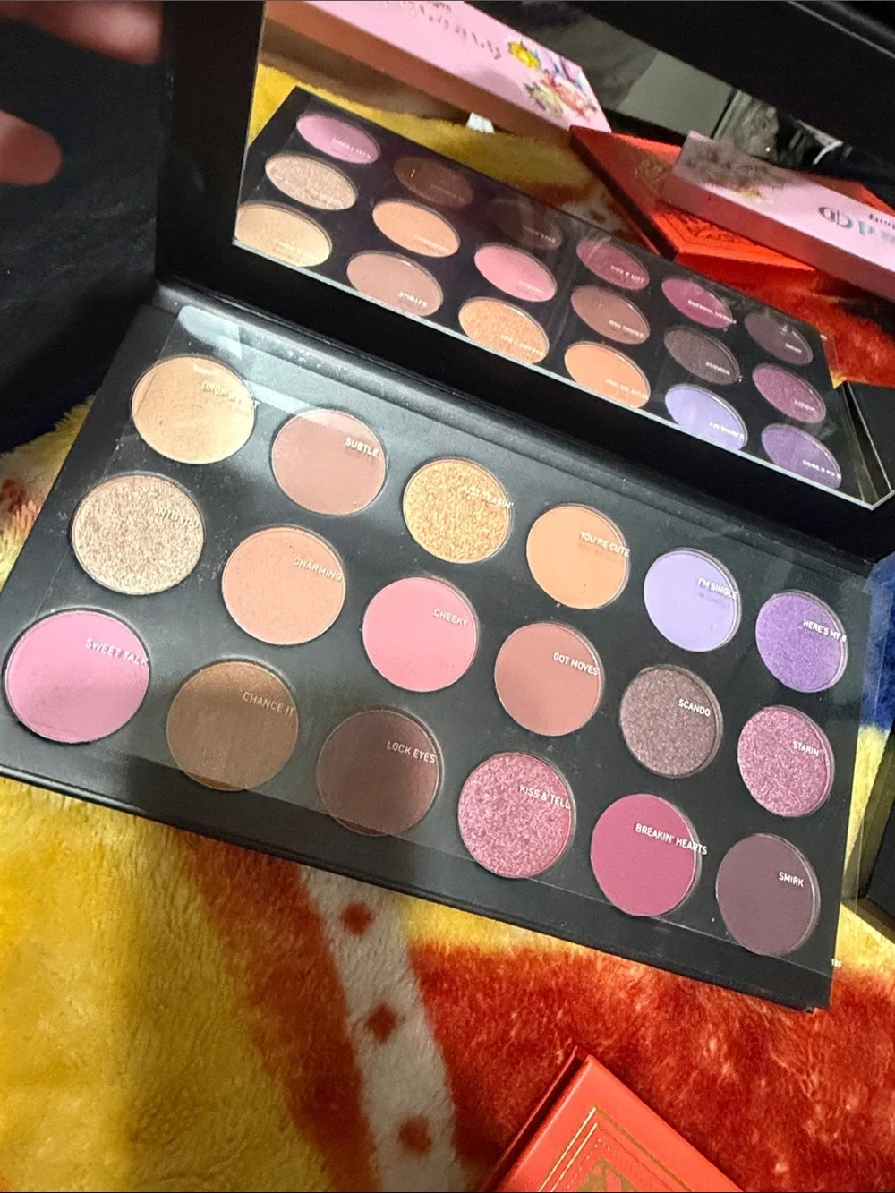 Morphe Eyeshadow Palettes Trio - Pink, Red, Black